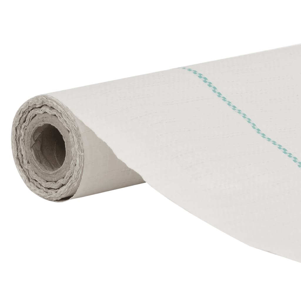 Panno di carota Vidaxl 1.5x10 m Polypropene bianco