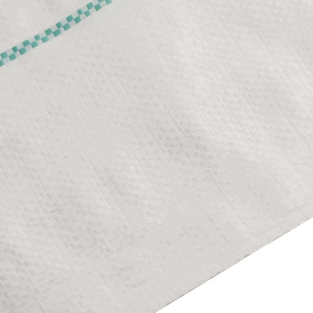 Tela de zanahoria Vidaxl 2x5 m polipropeno blanco