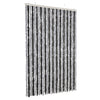 Vidaxl Fly Curtain 118x220 cm Chenille grigio e nero