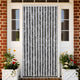 Vidaxl Fly Curtain 118x220 cm Chenille grigio e nero