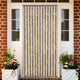Vidaxl Fly Curtain 118x220 cm Chenille marrone scuro e beige