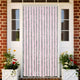 Vidaxl Fly Curtain 118x220 cm Chenille argento grigio e rosa