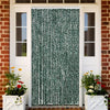Vidaxl Fly Curtain 118x220 cm Chenille verde e bianco