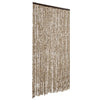 Vidaxl Fly Curtain 118x220 cm Chenille beige e Brown