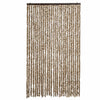 Vidaxl Fly Curtain 118x220 cm Chenille beige e Brown