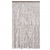 Vidaxl Fly Curtain 118x220 cm Chenille Taupe e White