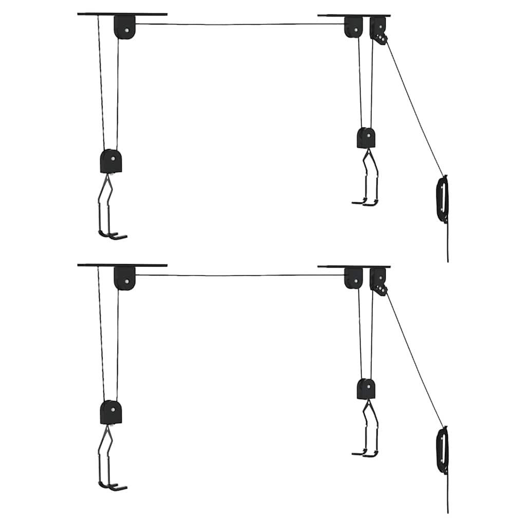 Rami di biciclette Vidaxl con conferma del soffitto 2 ST 20 kg