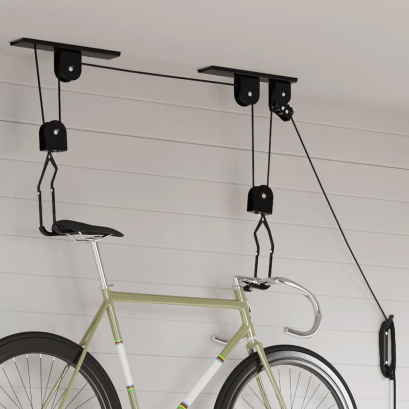 Rami di biciclette Vidaxl con conferma del soffitto 2 ST 20 kg
