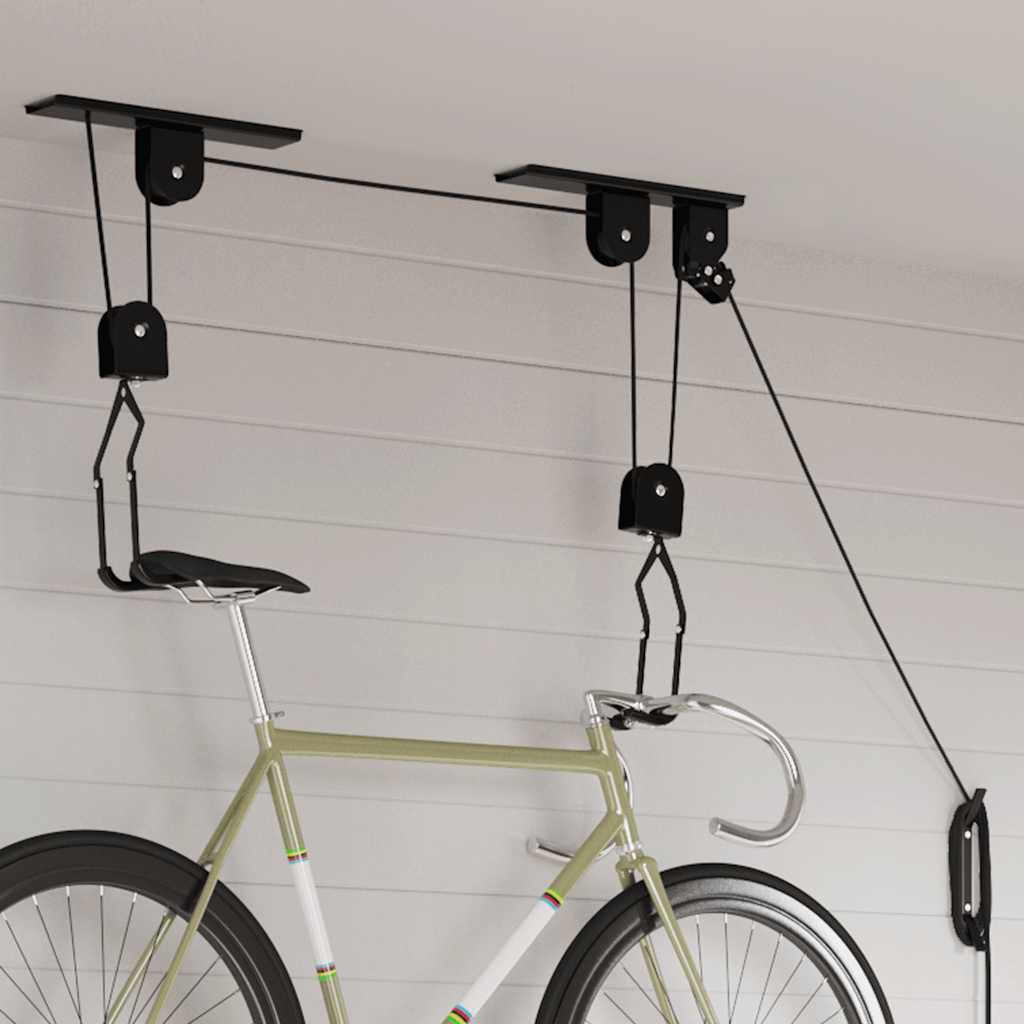 Rami di biciclette Vidaxl con conferma del soffitto 2 ST 20 kg