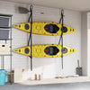 Vidaxl Kayakopbergriers Doble con abrazaderas de paletas 50 kg