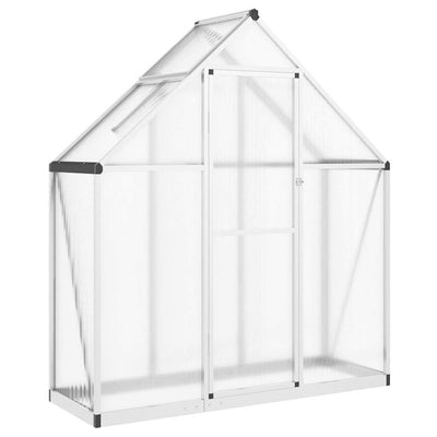 Vidaxl Tuinkas con telaio di base 169x58x195 cm colorato in argento in alluminio