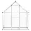Vidaxl tuinkas met basisframe 169x58x195 cm aluminium zilverkleurig