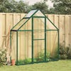 Vidaxl tuinkas con telaio di base 169x58x195 cm verde in alluminio