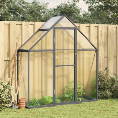 Vidaxl tuinkas con telaio di base 169x58x195 cm in alluminio antracite -colorato