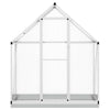 Vidaxl tuinkas met basisframe 169x58x202 cm aluminium zilverkleurig