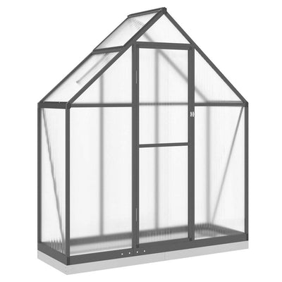Vidaxl tuinkas con telaio di base 169x58x202 cm in alluminio antracite
