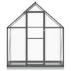 Vidaxl tuinkas met basisframe 169x58x202 cm aluminium antracietkleurig