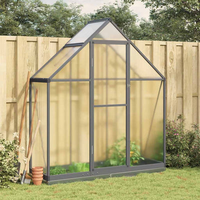 Vidaxl tuinkas con telaio di base 169x58x202 cm in alluminio antracite