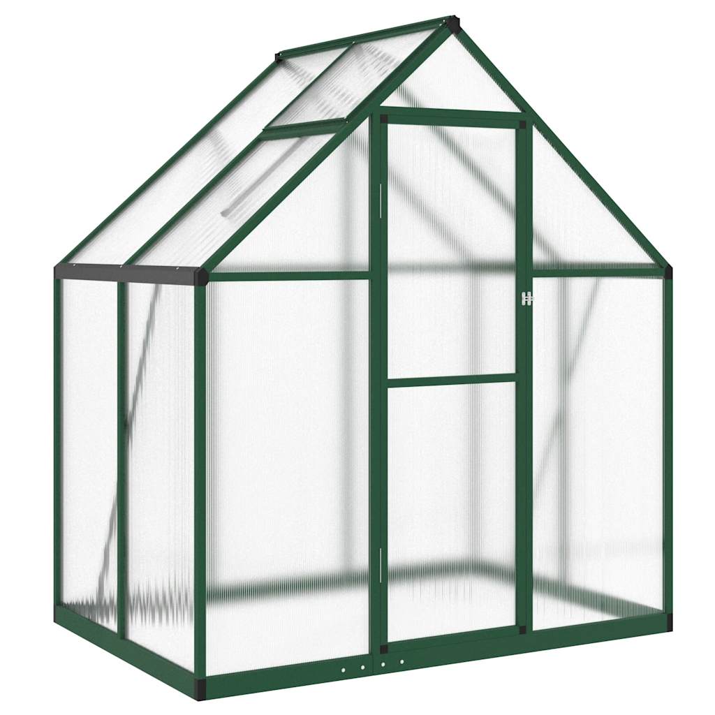 Vidaxl Tuinkas con marco básico 169x114x195 cm de aluminio verde
