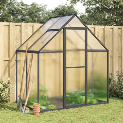 Vidaxl tuinkas con telaio di base 169x114x195 cm Colore antracite in alluminio