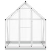 Vidaxl tuinkas met basisframe 169x114x202 cm aluminium zilverkleurig