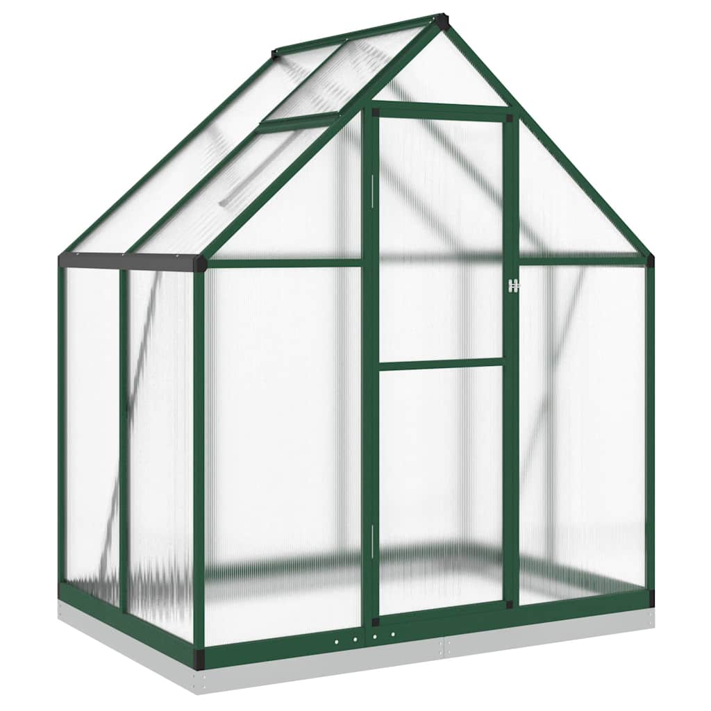 Vidaxl tuinkas con telaio di base 169x114x202 cm in alluminio verde
