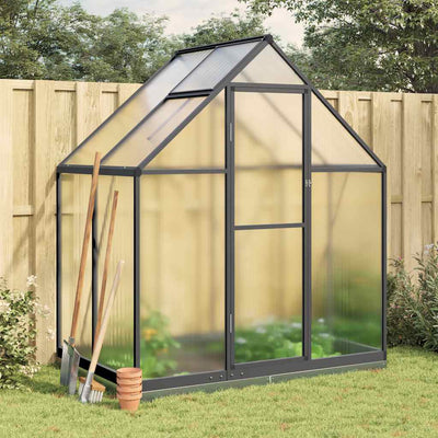 Vidaxl tuinkas con telaio di base 169x114x202 cm Colore antracite in alluminio
