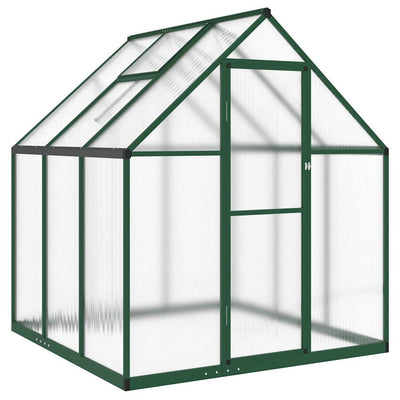 Vidaxl tuinkas con telaio di base 169x169x195 cm verde in alluminio