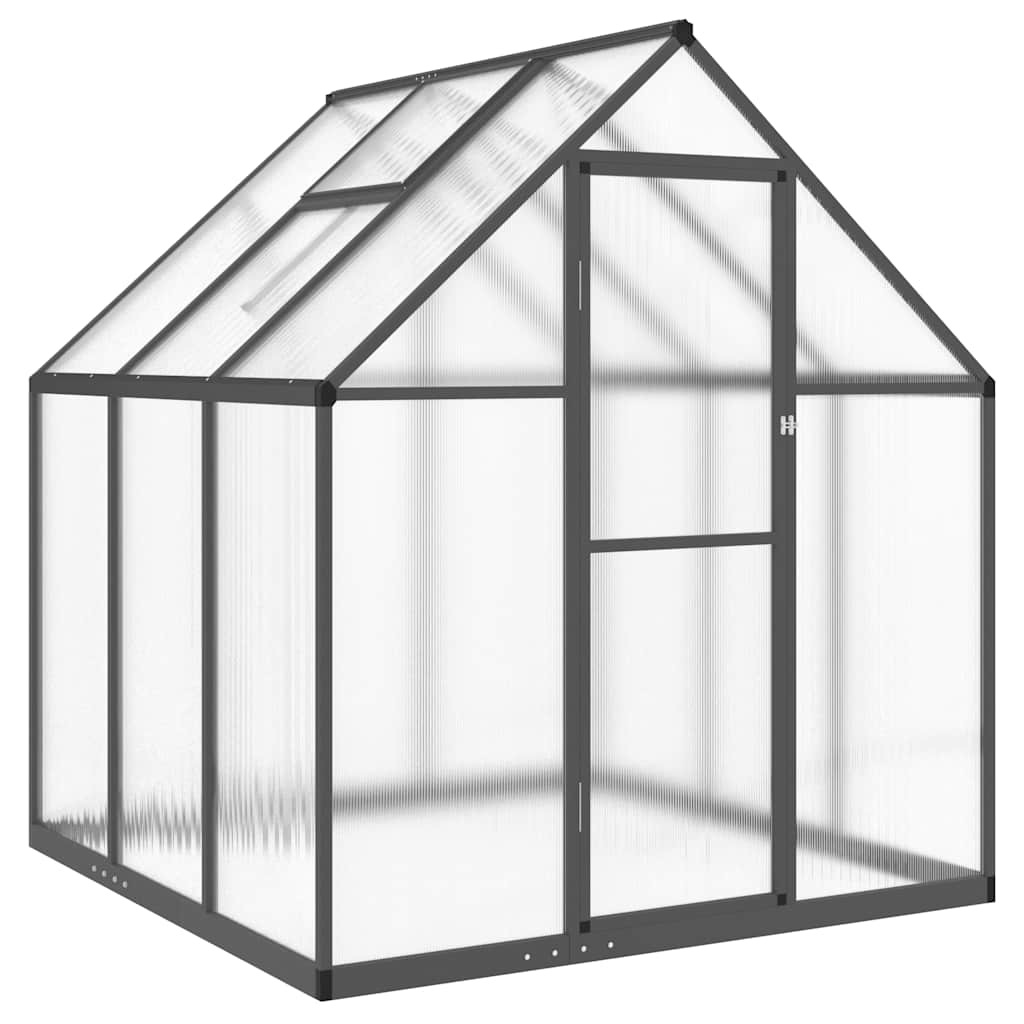 Vidaxl tuinkas con telaio di base 169x169x195 cm Colore antracite in alluminio
