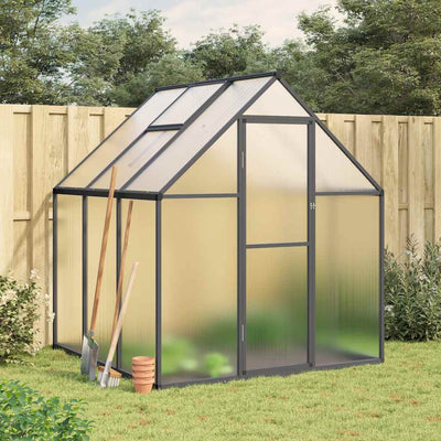 Vidaxl tuinkas con telaio di base 169x169x195 cm Colore antracite in alluminio
