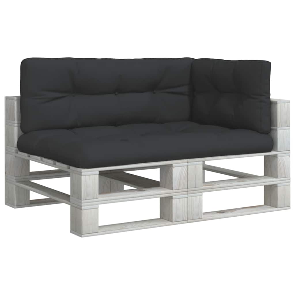 VidaXL pallet cushions 3 pcs fabric black