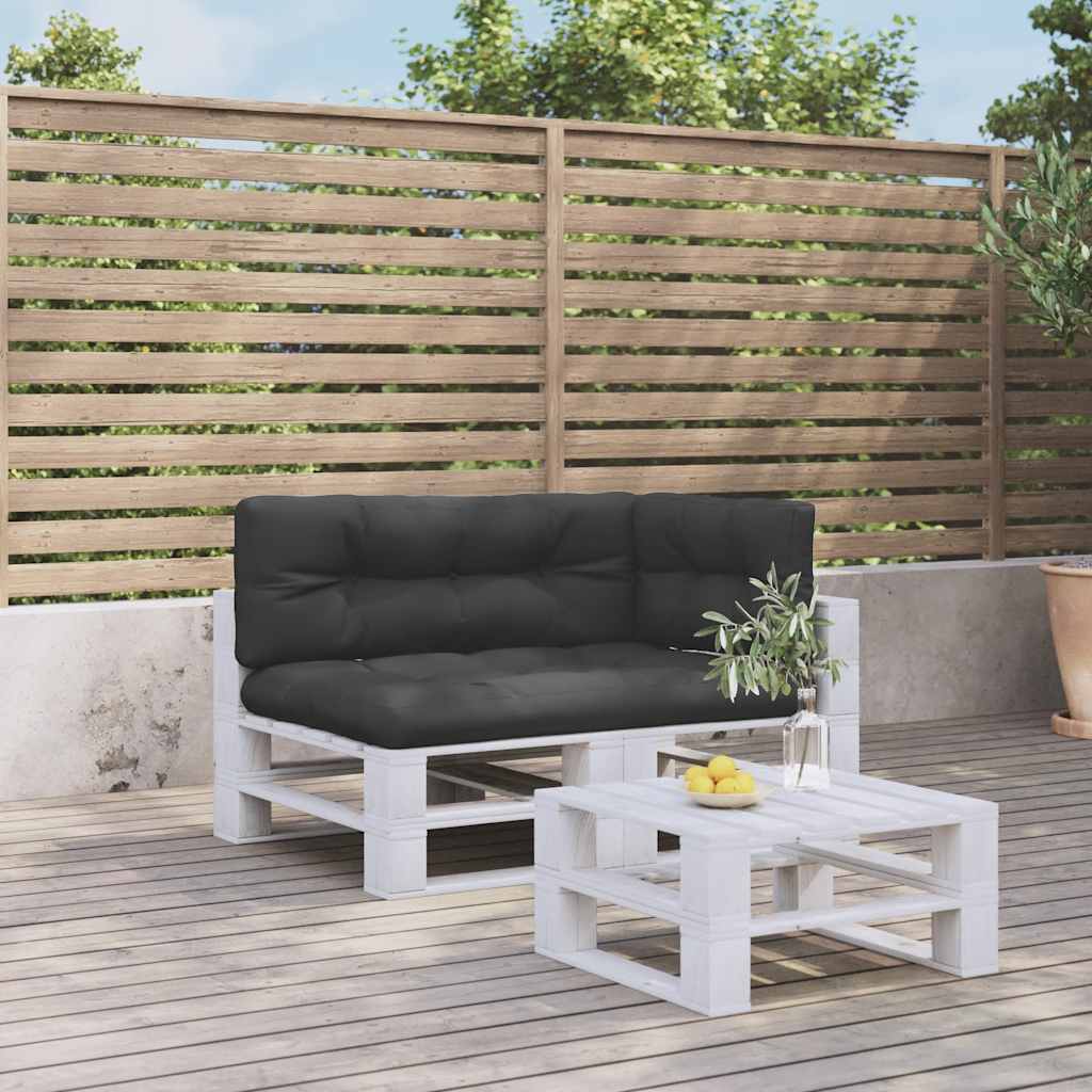 VidaXL pallet cushions 3 pcs fabric black