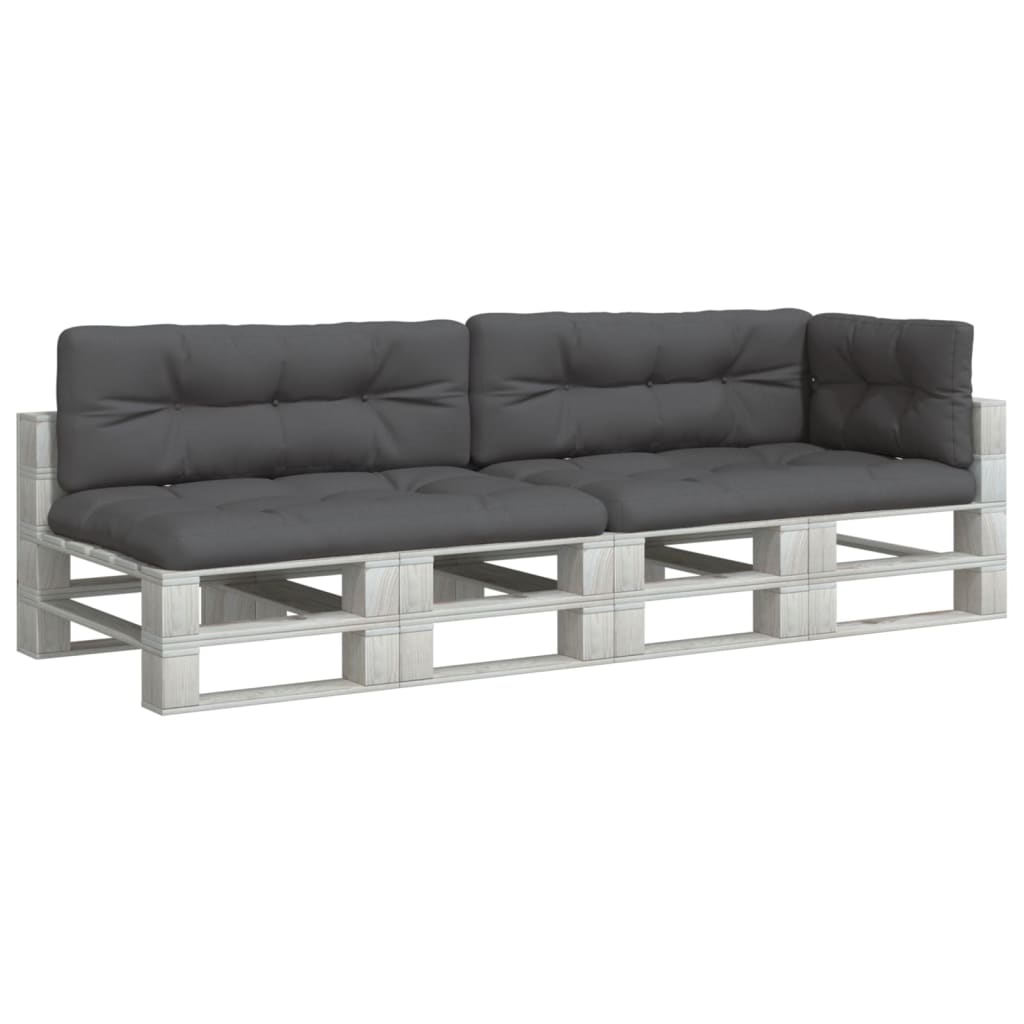 Cuscini per pallet VidaXL 5 pezzi in tessuto antracite
