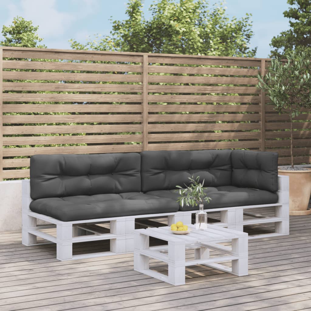 Cuscini per pallet VidaXL 5 pezzi in tessuto antracite