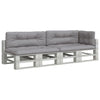 Cuscini per pallet VidaXL 5 pezzi in tessuto grigio