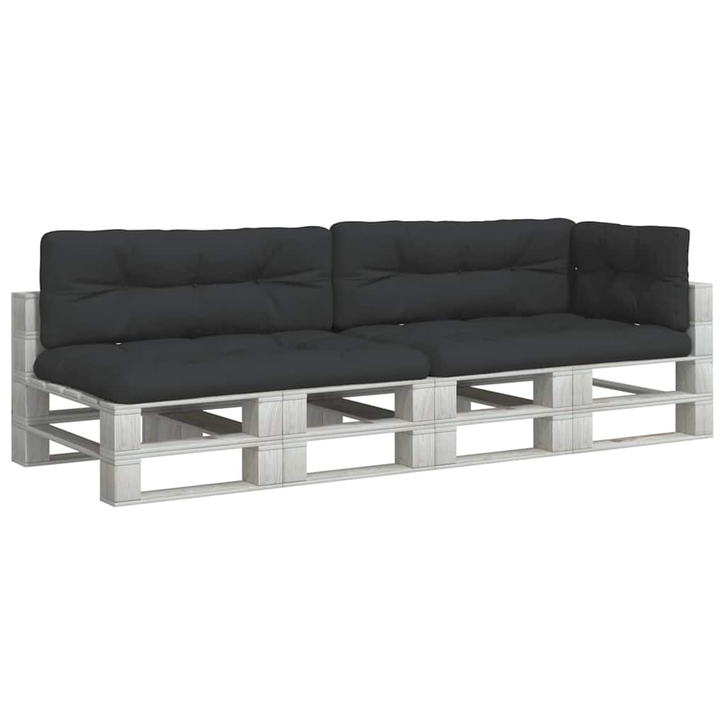 VidaXL pallet cushions 5 pcs fabric black