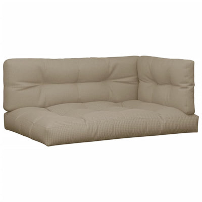 VidaXL pallet cushions 7 pcs fabric taupe
