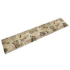 Vidaxl Mat de cocina Coffee estampado de café 60x300 cm de terciopelo marrón