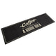 Vidaxl tappetino da cucina text caffè lavabile 45x150 cm velluto