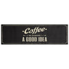 Vidaxl tappetino da cucina text caffè lavabile 45x150 cm velluto