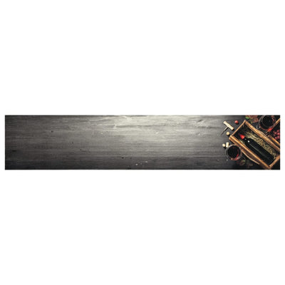 Vidaxl Mat de cocina Wine Freaks 60x300 cm Velvet