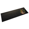 Vidaxl Mat de cocina Herba lavable estampado 60x180 cm Velvet