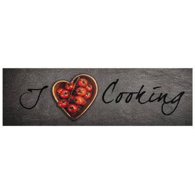 Vidaxl Mat de cocina Texto de cocción lavable 45x150 CM Velvet