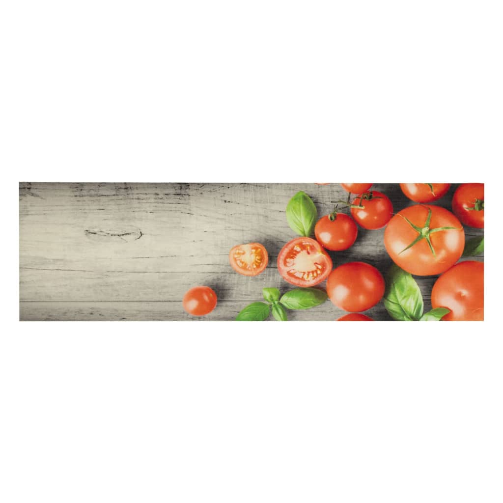 Vidaxl Mat de cocina Tomate Tomato estampado 45x150 cm Velvet