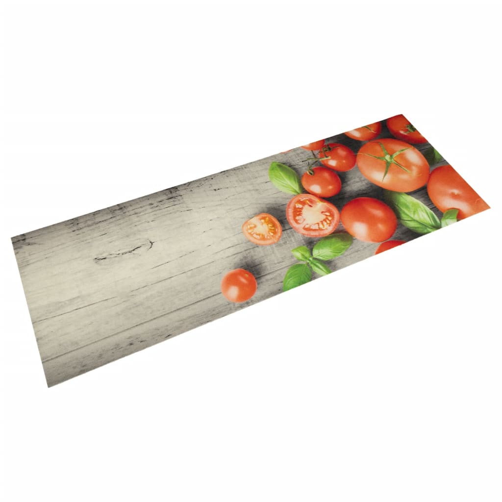 Vidaxl Mat de cocina Tomate Tomato estampado 60x180 cm Velvet