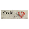 Vidaxl tappetino da cucina text pepe lavabile 45x150 cm velluto