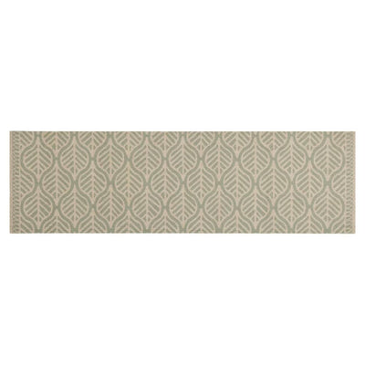 Vidaxx tappetino da cucina lavabile stampa foglie 45x150 cm in velluto