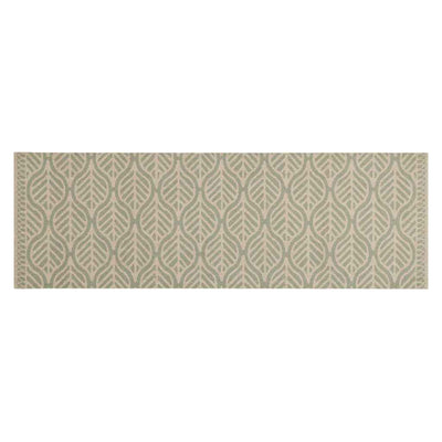 Vidaxx tappetino da cucina lavabile stampa foglie 60x180 cm in velluto