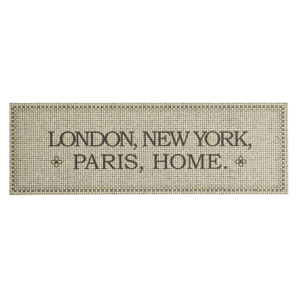Vidaxl Mat de cocina Texto para el hogar lavable 60x180 cm Velvet