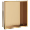 Vidaxx nicho de ducha 32x32x9 cm acero inoxidable dorado cepillado